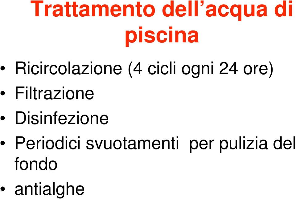 Filtrazione Disinfezione Periodici