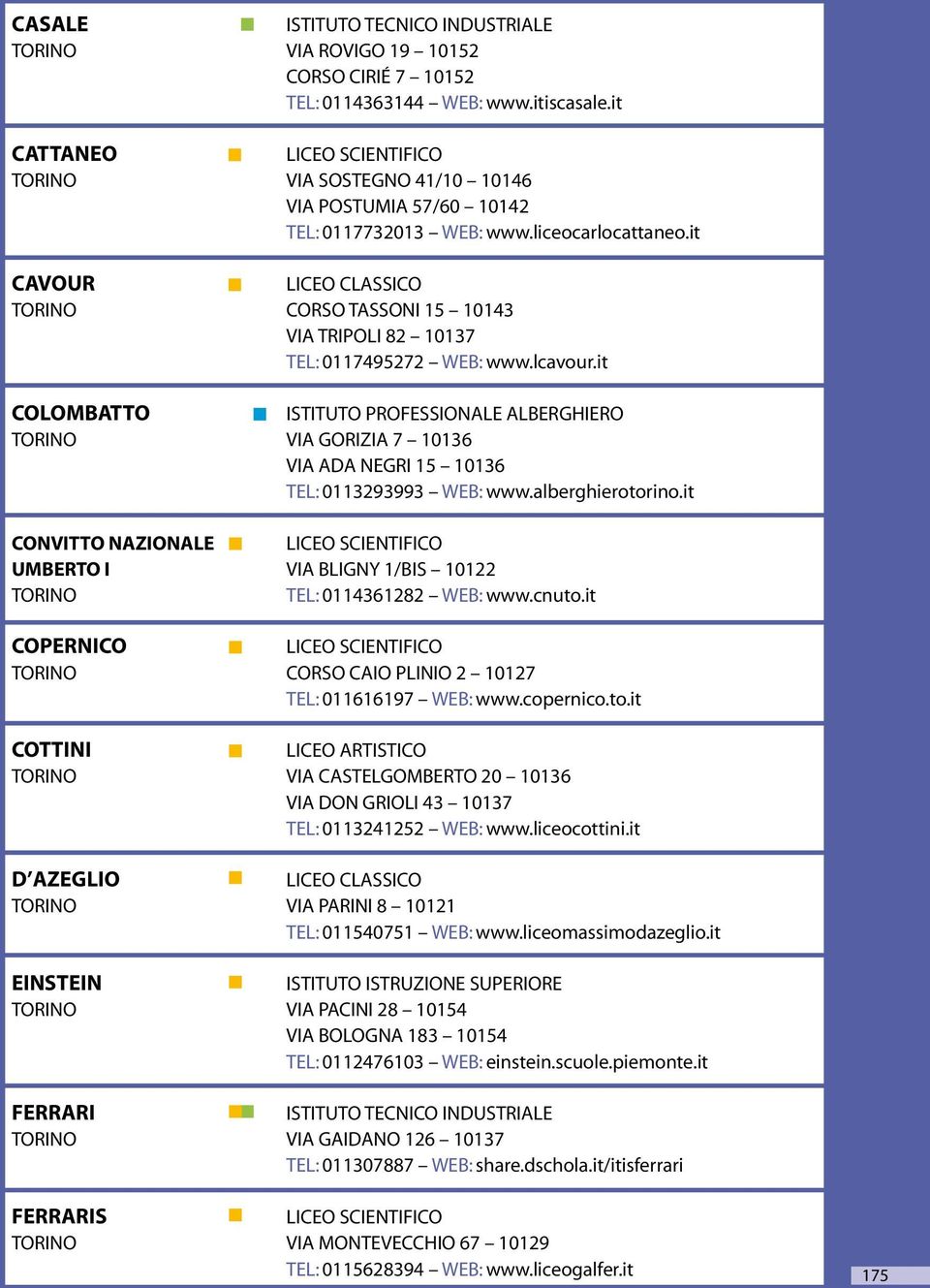 it CAVOUR liceo CLASSICO torino corso TASSONI 15 10143 VIA TRIPOLI 82 10137 TEL: 0117495272 WEB: www.lcavour.