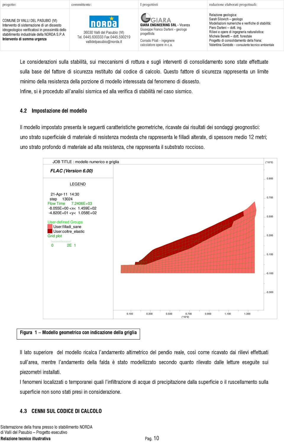 Infine, si è proceduto all analisi sismica ed alla verifica di stabilità nel caso sismico. 4.