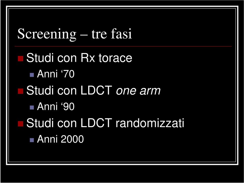 LDCT one arm Anni 90 Studi