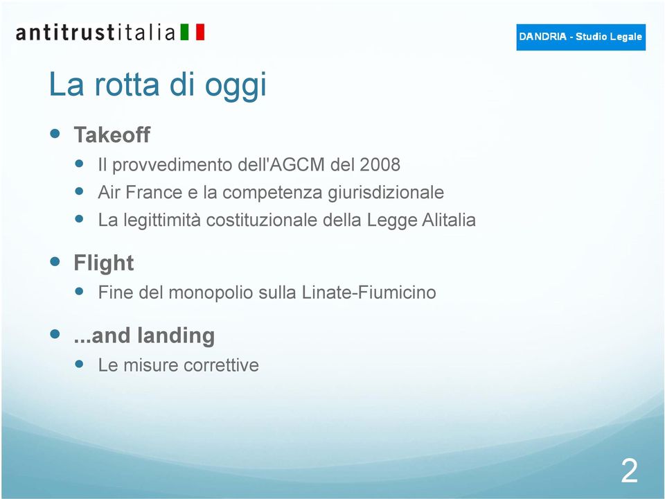 legittimità costituzionale della Legge Alitalia Flight Fine