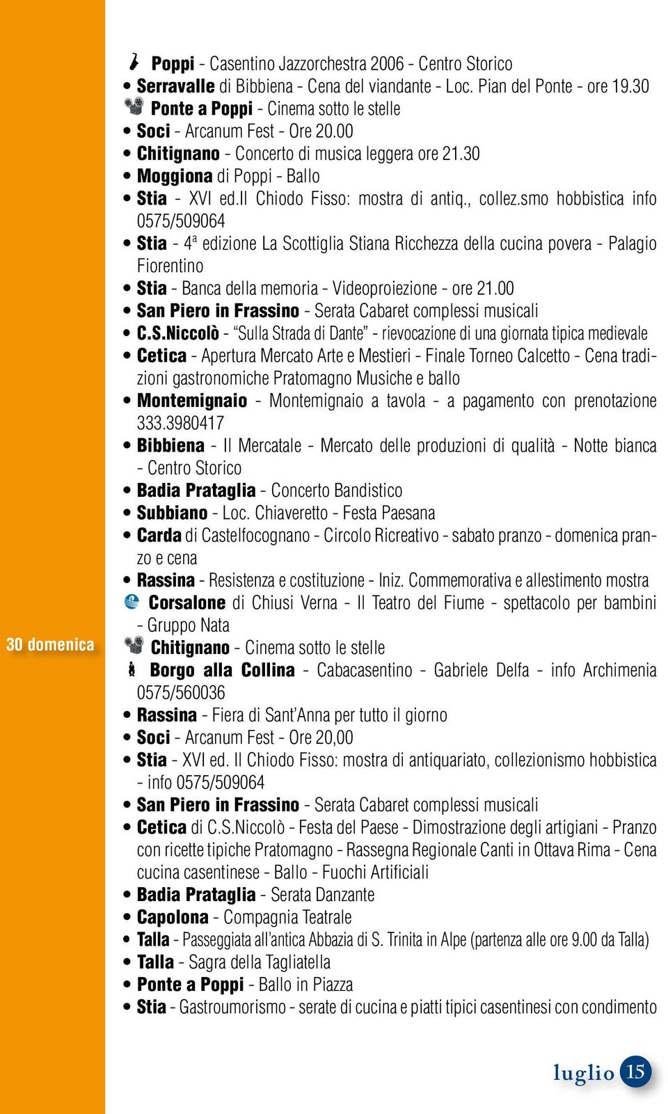 , collez.smo hobbistica info 0575/509064 Stia - 4ª edizione La Scottiglia Stiana Ricchezza della cucina povera - Palagio Fiorentino Stia - Banca della memoria - Videoproiezione - ore 21.