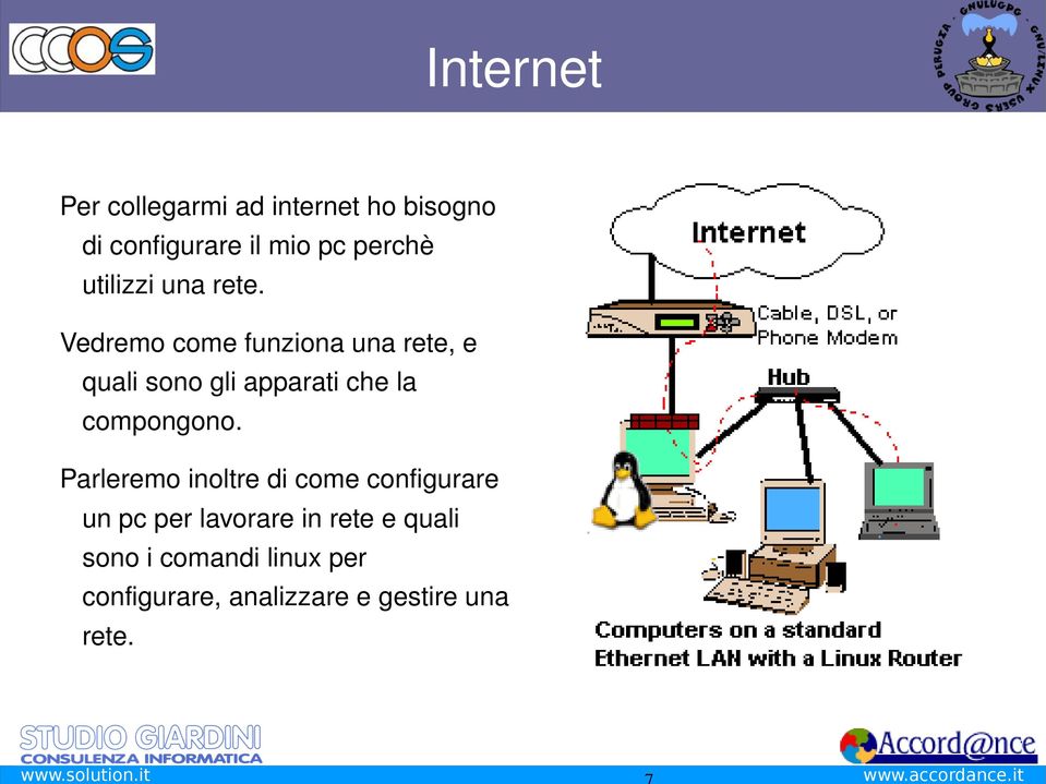 Vedremocomefunzionaunarete,e qualisonogliapparatichela compongono.