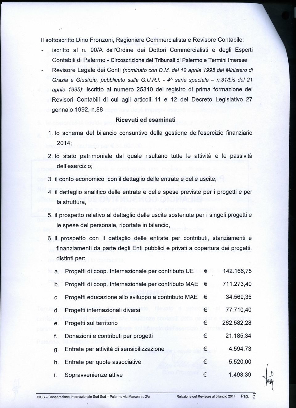 del 12 aprile 1995 del Ministero di Grazia e Giustizia, pubblicato sulla G.U.R.I. 4A sene speciale n.