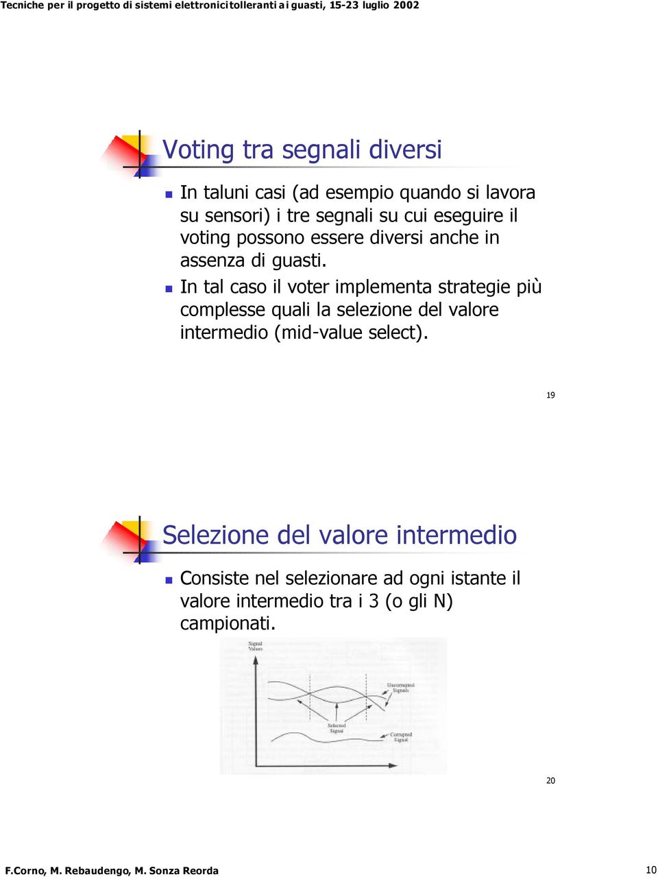 In tal caso il voter implementa strategie più complesse quali la selezione del valore intermedio (mid-value select).