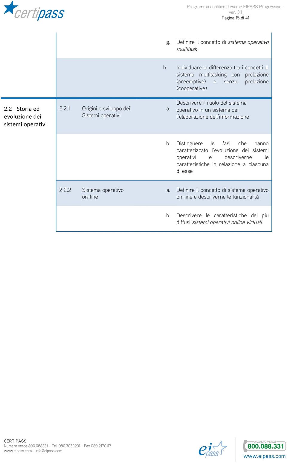 Descrivere il ruolo del sistema operativo in un sistema per l elaborazione dell informazione b.