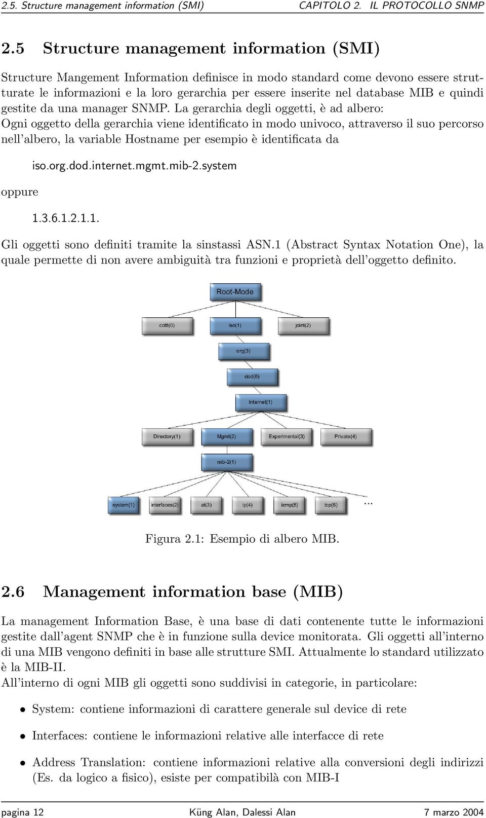 MIB e quindi gestite da una manager SNMP.