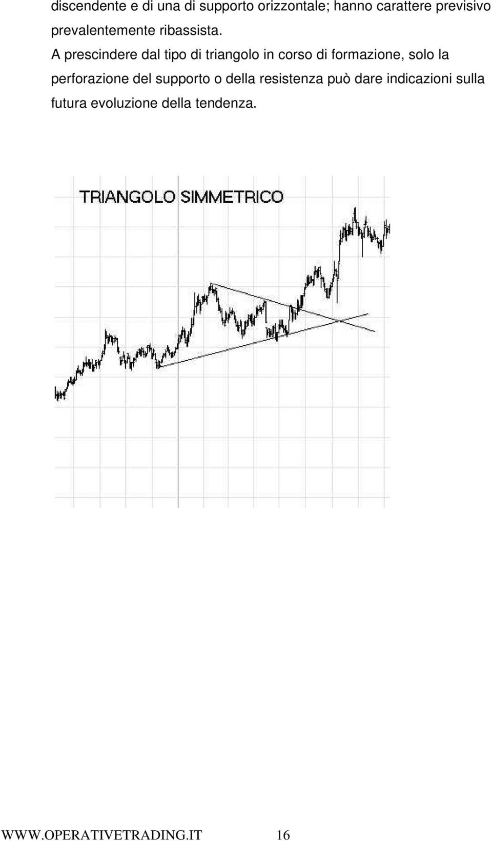 A prescindere dal tipo di triangolo in corso di formazione, solo la