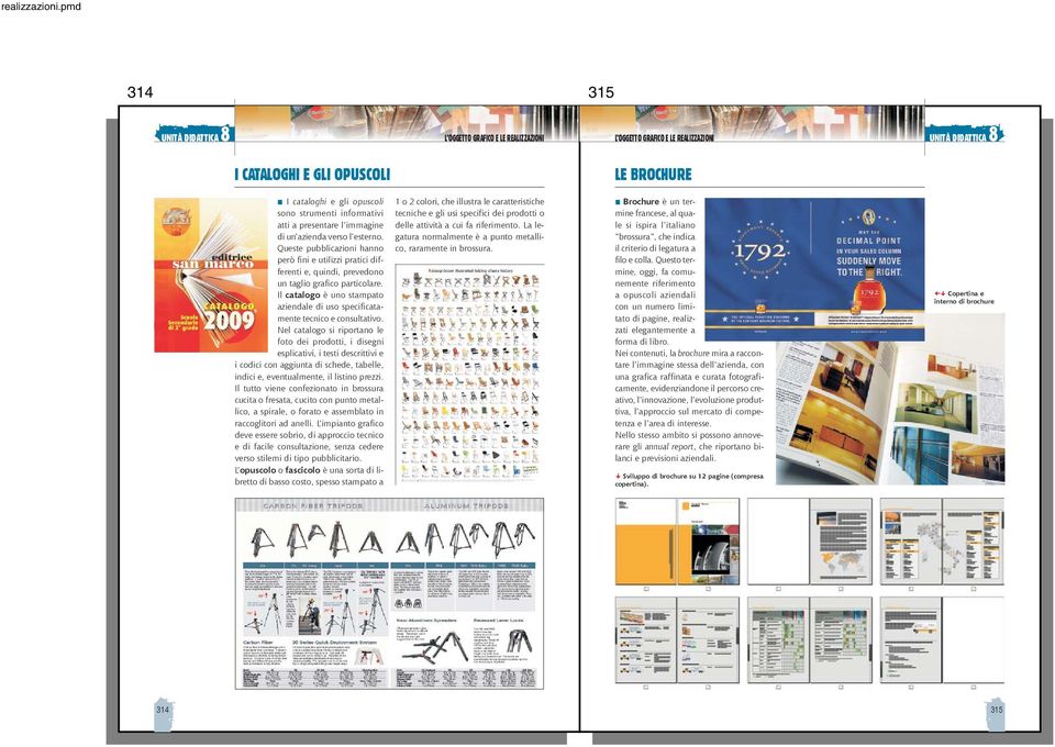 Il catalogo è uno stampato aziendale di uso specificatamente tecnico e consultativo.