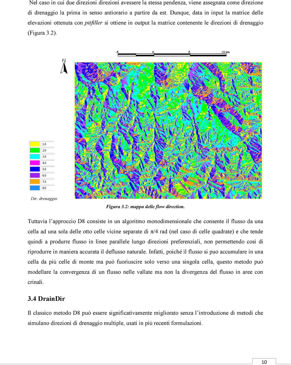 2: mappa delle flow direction.
