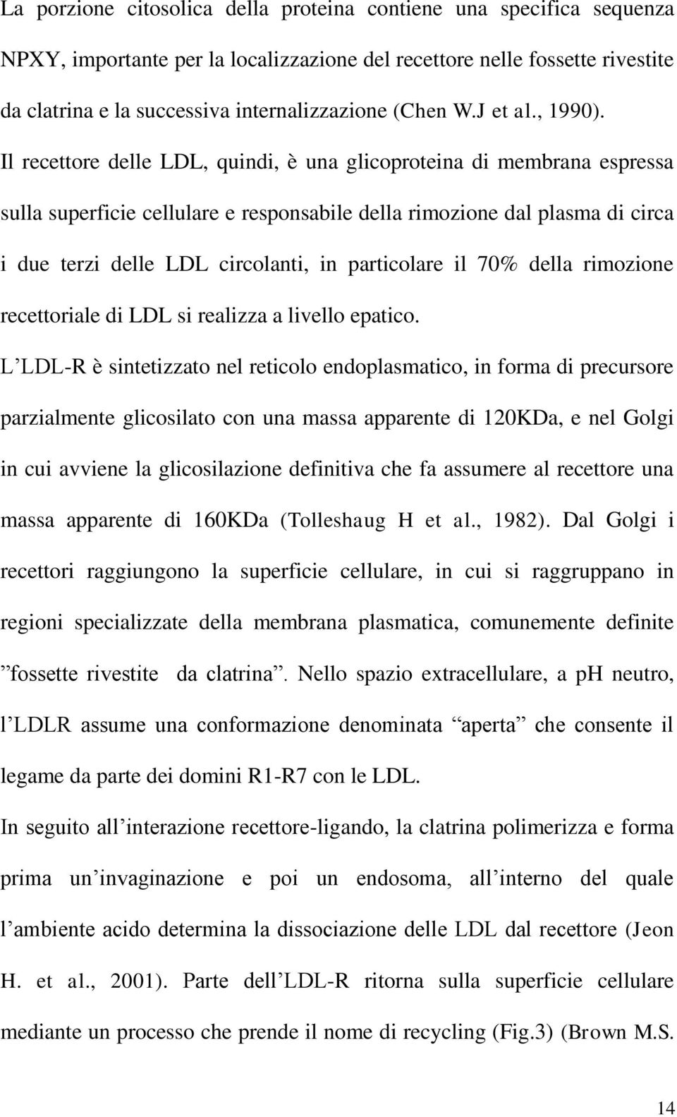 Il recettore delle LDL, quindi, è una glicoproteina di membrana espressa sulla superficie cellulare e responsabile della rimozione dal plasma di circa i due terzi delle LDL circolanti, in particolare