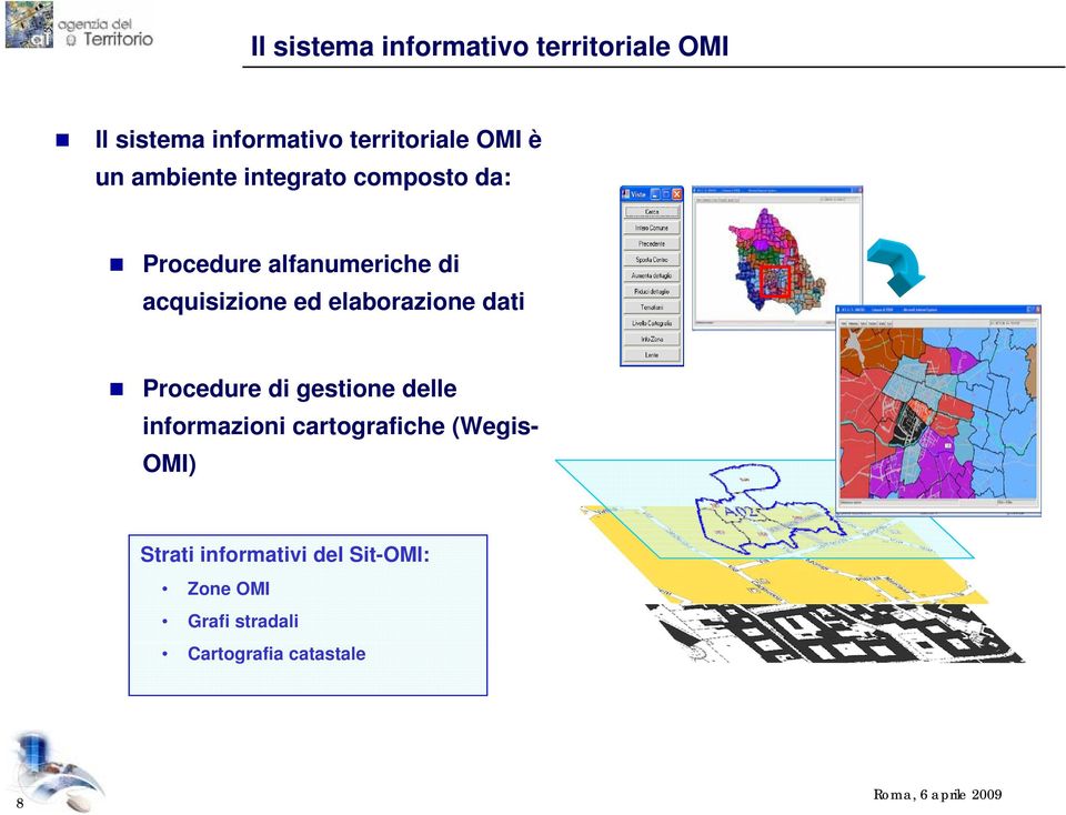 elaborazione dati Procedure di gestione delle informazioni cartografiche (Wegis-