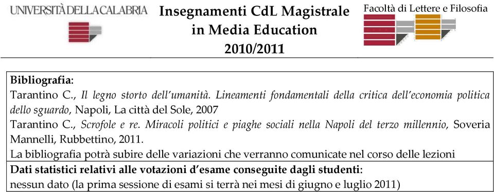 Miracoli politici e piaghe sociali nella Napoli del terzo millennio, Soveria Mannelli, Rubbettino, 2011.