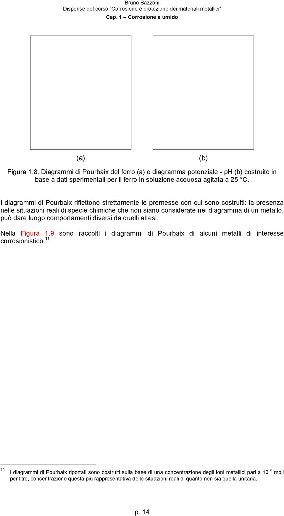 metallo, può dare luogo comportamenti diversi da quelli attesi. Nella Figura 1.9 sono raccolti i diagrammi di Pourbaix di alcuni metalli di interesse corrosionistico.