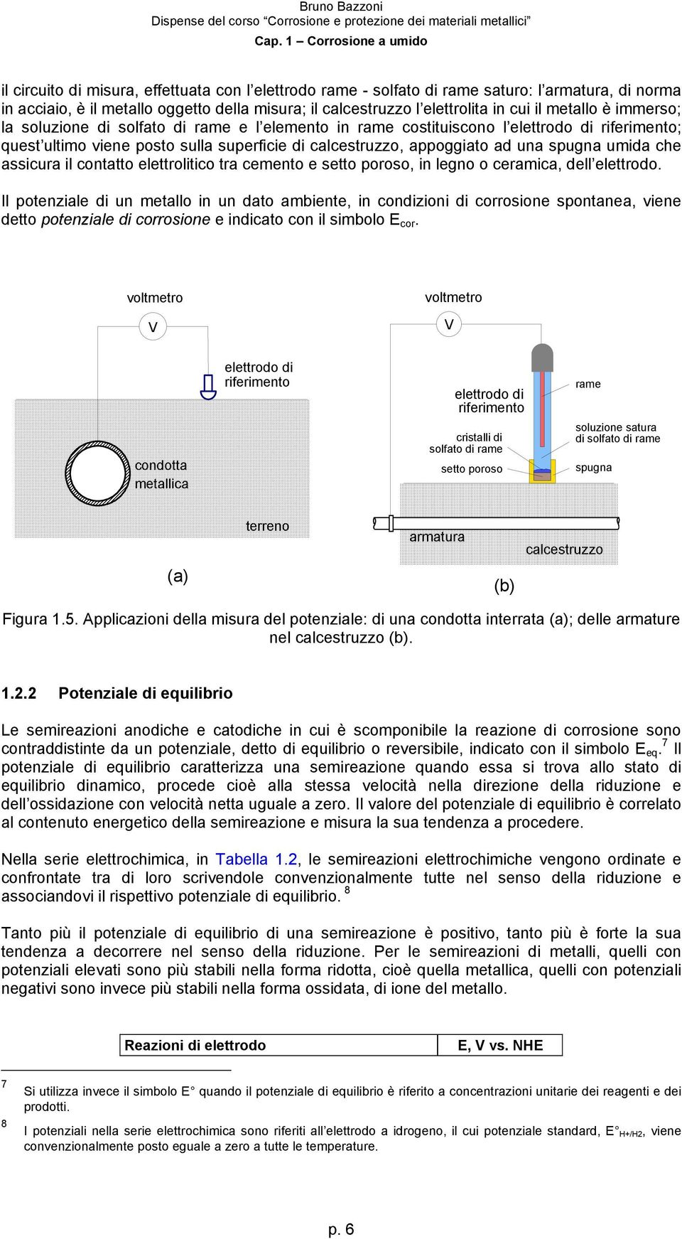 assicura il contatto elettrolitico tra cemento e setto poroso, in legno o ceramica, dell elettrodo.