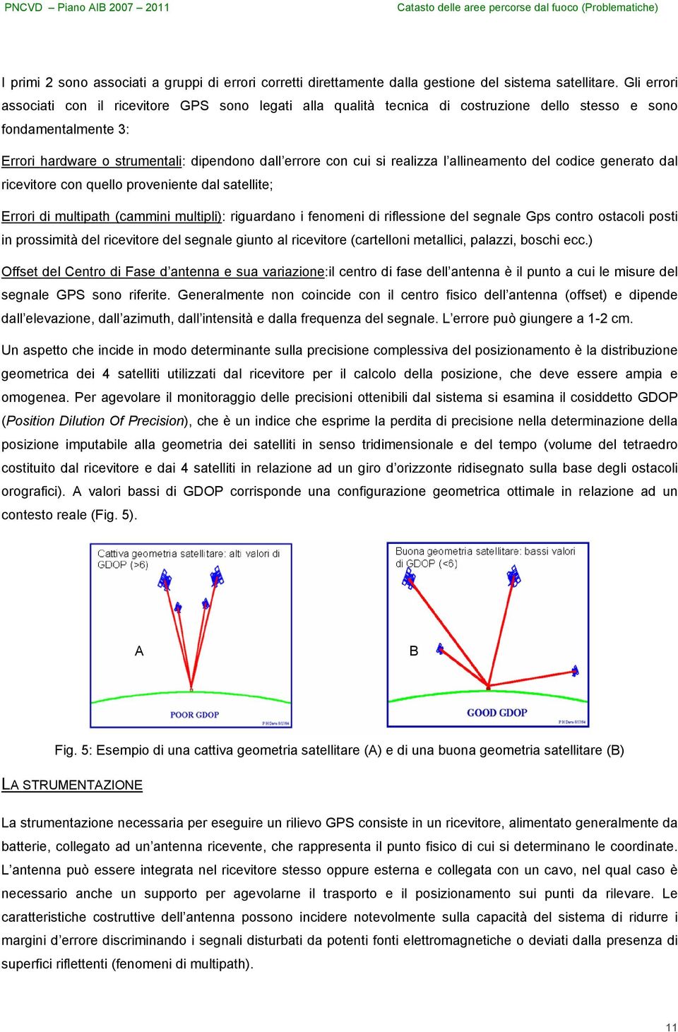 realizza l allineamento del codice generato dal ricevitore con quello proveniente dal satellite; Errori di multipath (cammini multipli): riguardano i fenomeni di riflessione del segnale Gps contro