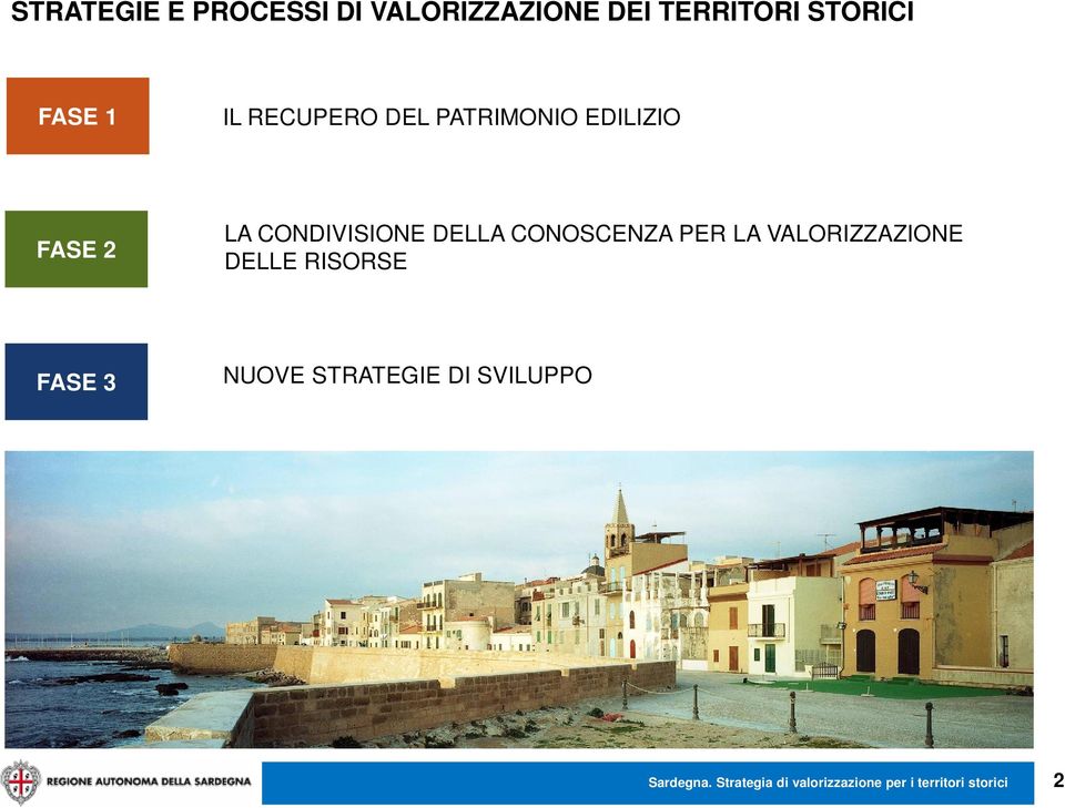 CONOSCENZA PER LA VALORIZZAZIONE DELLE RISORSE FASE 3 NUOVE STRATEGIE