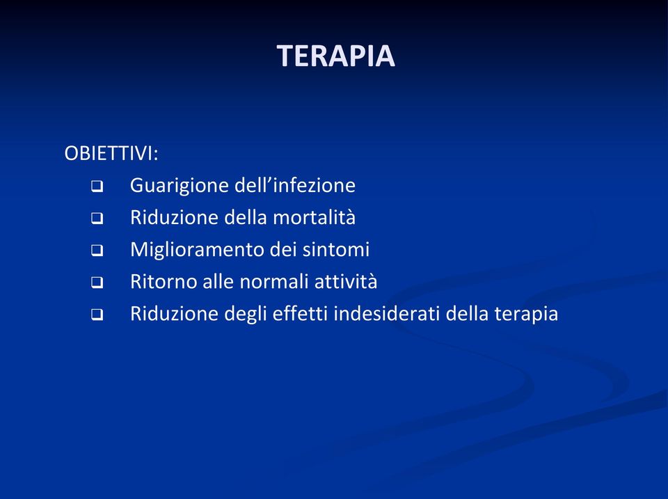 sintomi Ritorno alle normali attività