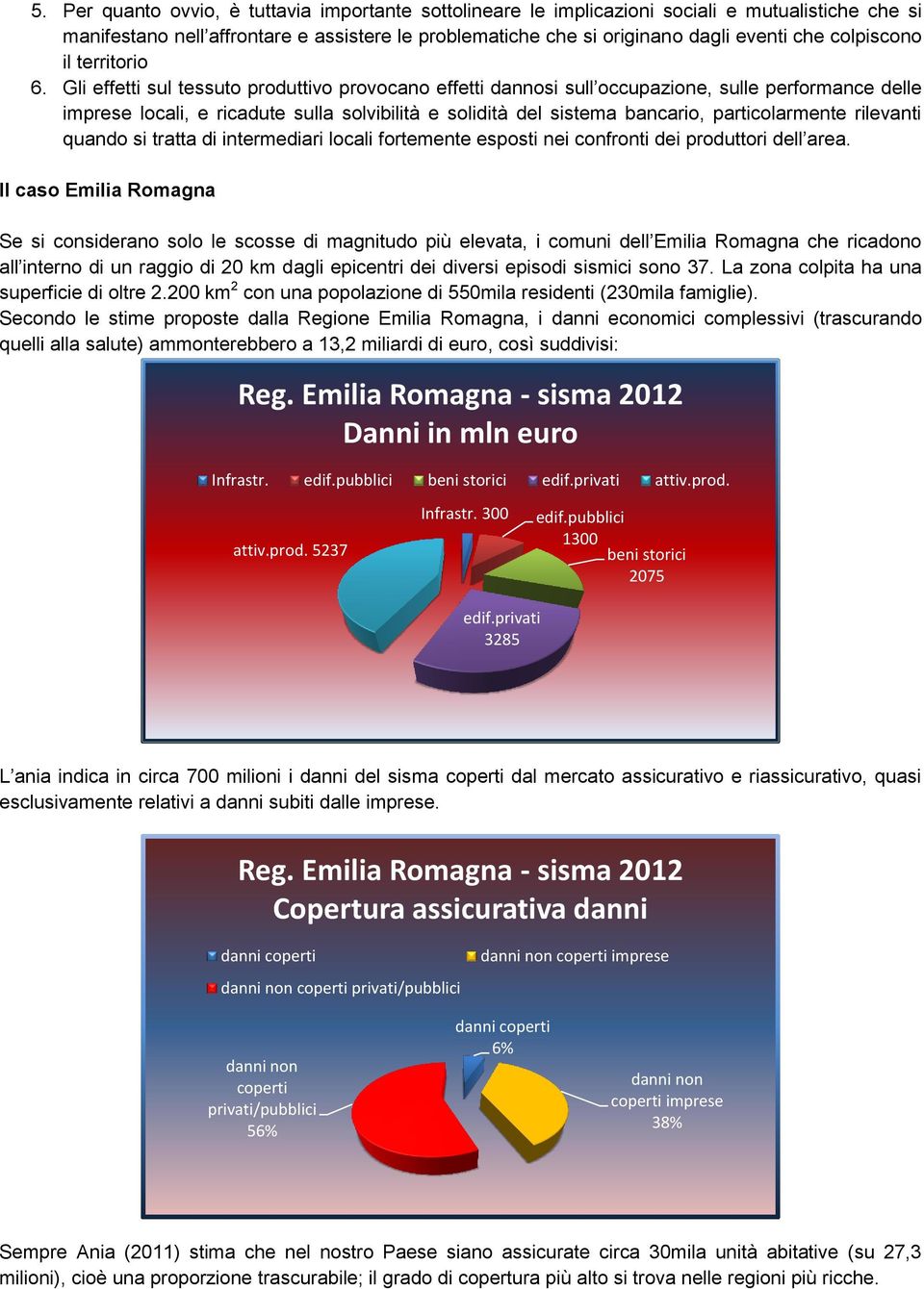 Gli effetti sul tessuto produttivo provocano effetti dannosi sull occupazione, sulle performance delle imprese locali, e ricadute sulla solvibilità e solidità del sistema bancario, particolarmente