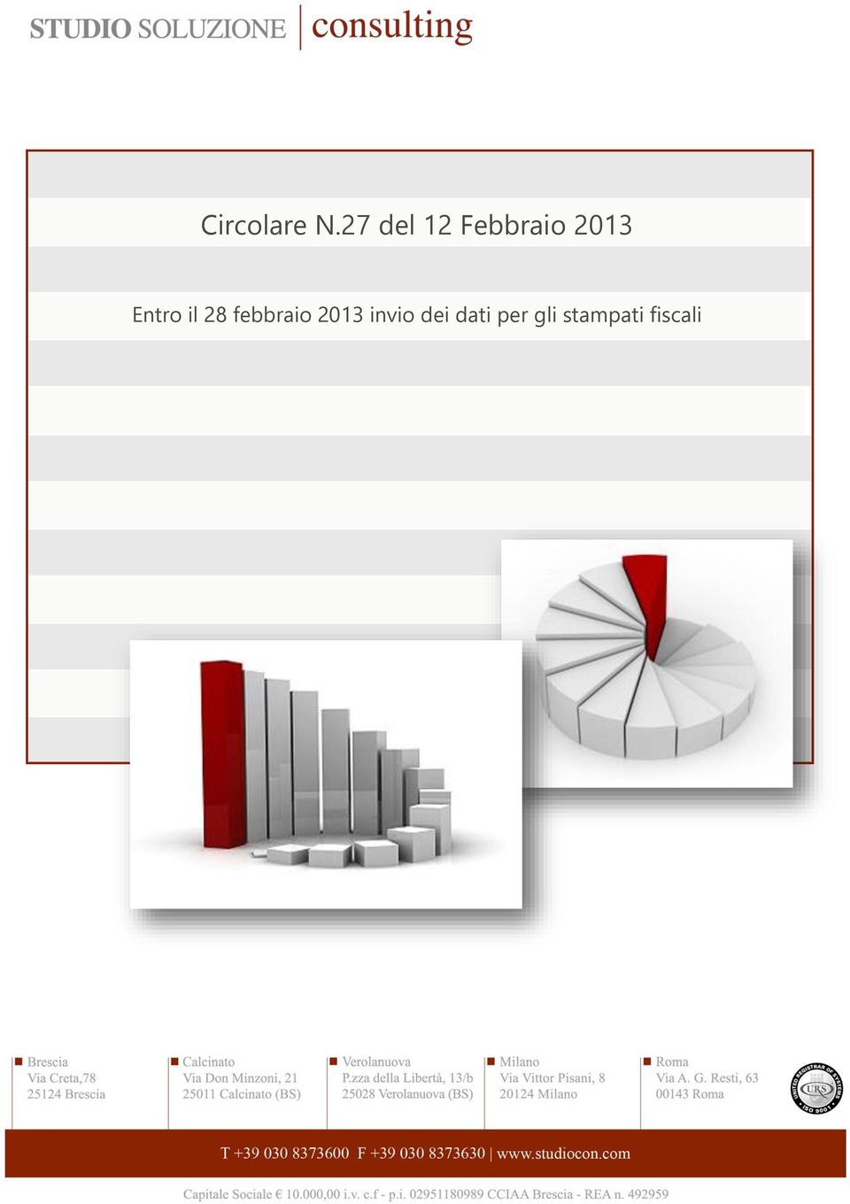 Entro il 28 febbraio 2013