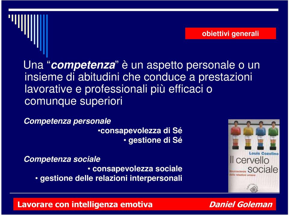 Competenza personale consapevolezza di Sé gestione di Sé Competenza sociale