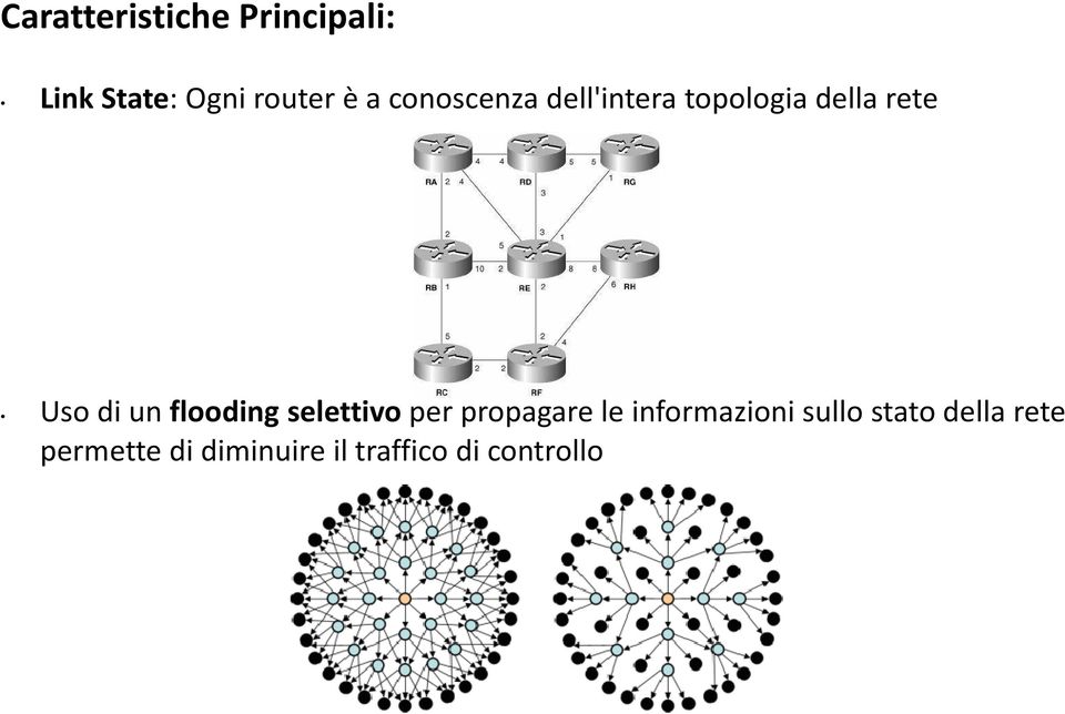 flooding selettivo per propagare le informazioni sullo