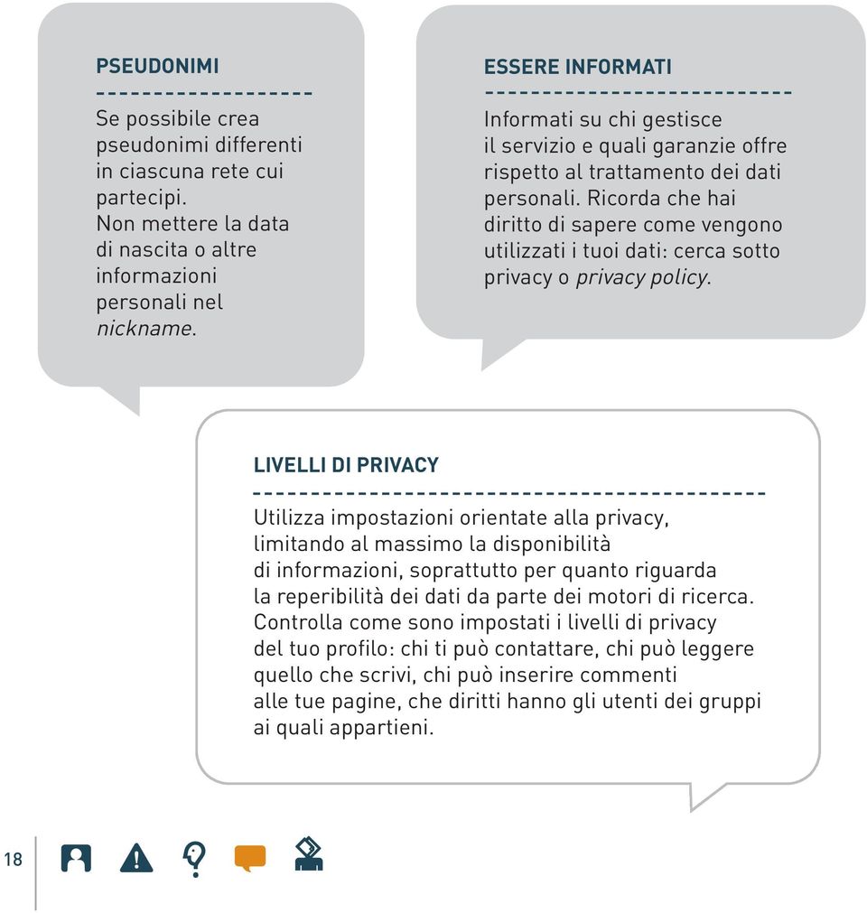 Ricorda che hai diritto di sapere come vengono utilizzati i tuoi dati: cerca sotto privacy o privacy policy.