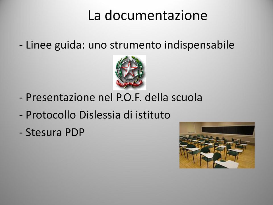 Presentazione nel P.O.F.