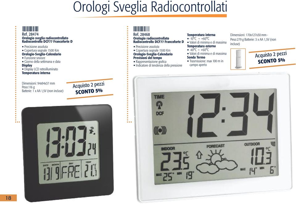 Display Display LCD retroilluminato Temperatura interna Ref.