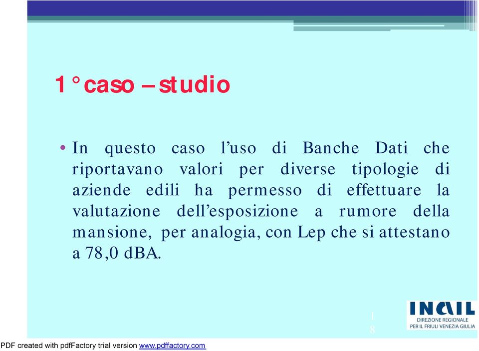 permesso di effettuare la valutazione dell esposizione a