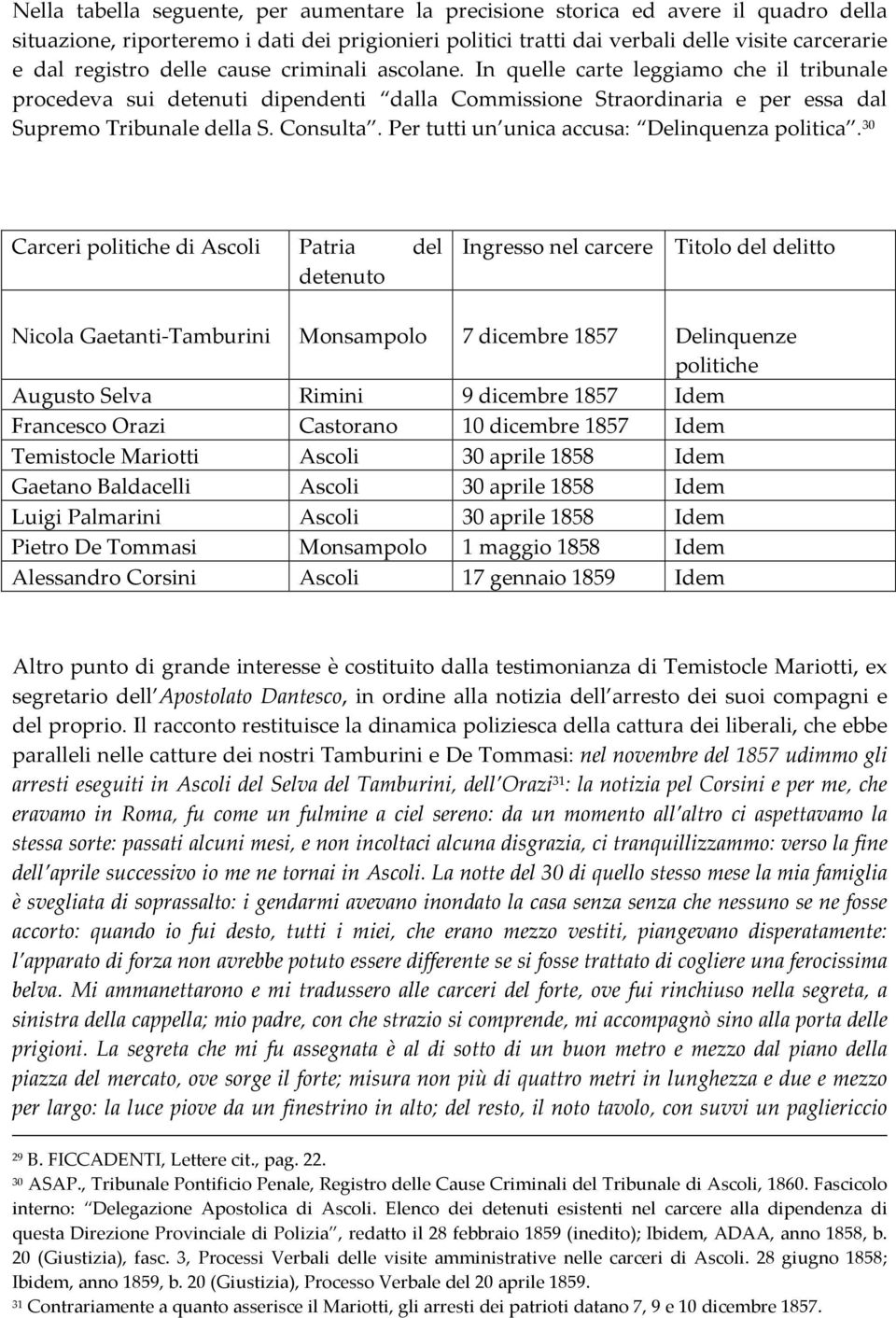 Per tutti un unica accusa: Delinquenza politica.