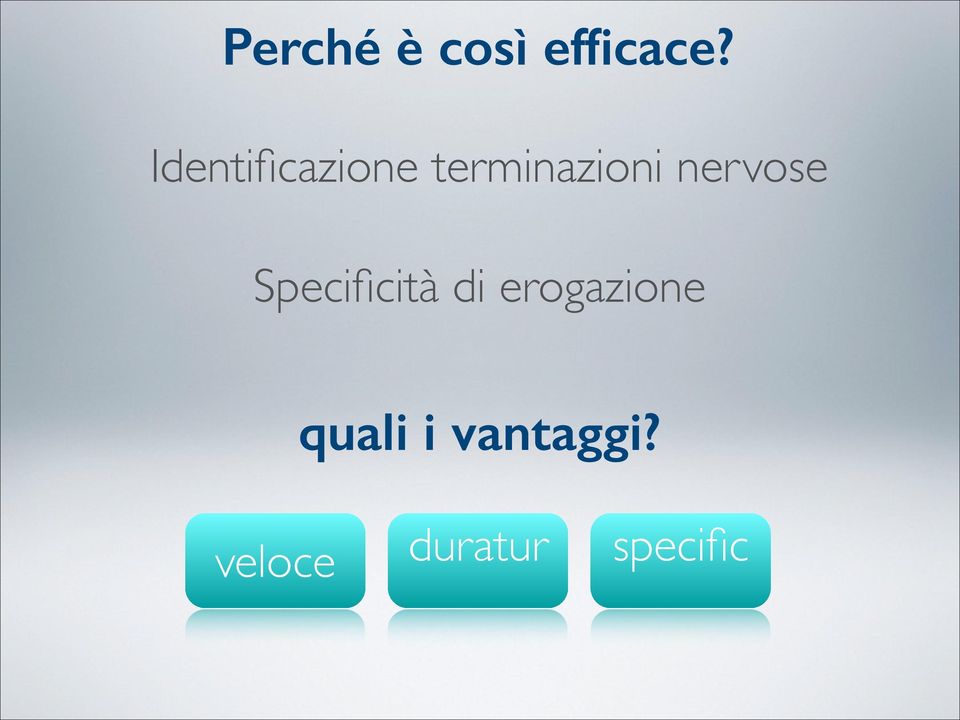 nervose Specificità di