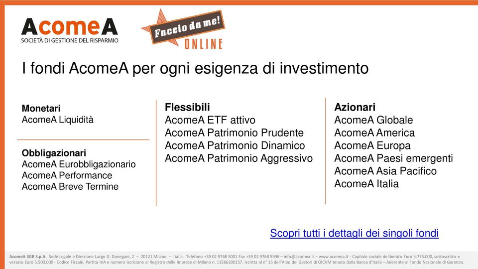 Prudente Patrimonio Dinamico Patrimonio Aggressivo Azionari Globale America