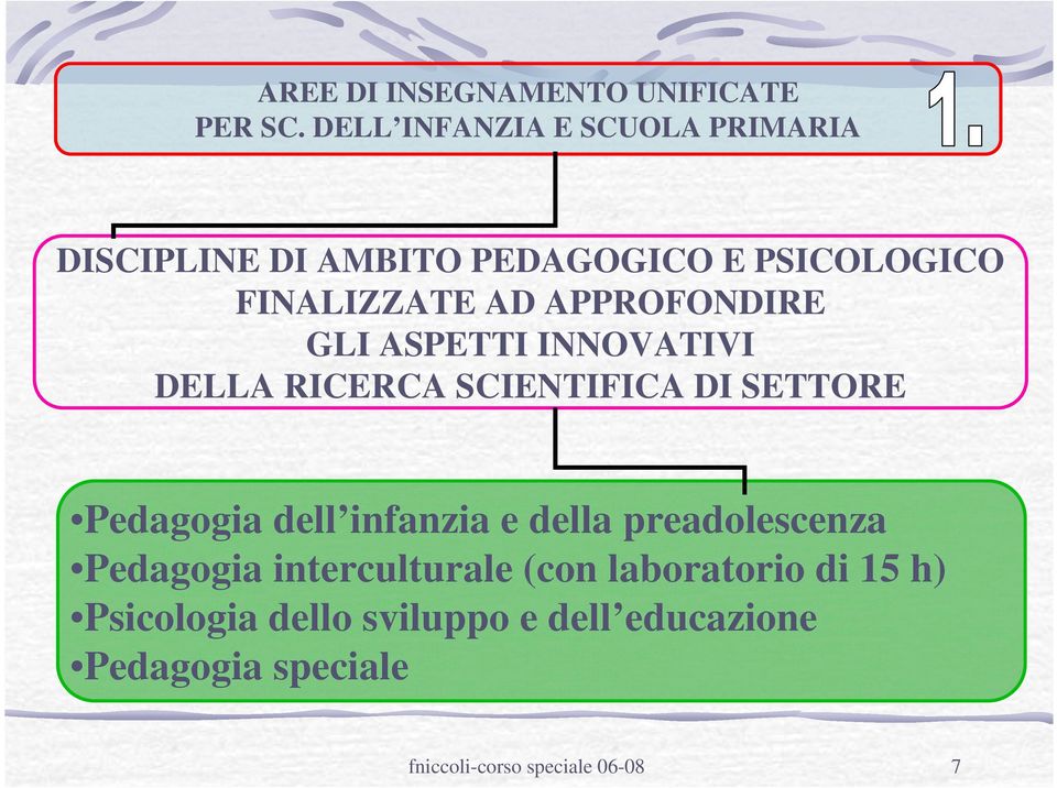 della preadolescenza Pedagogia interculturale (con laboratorio di 15 h)