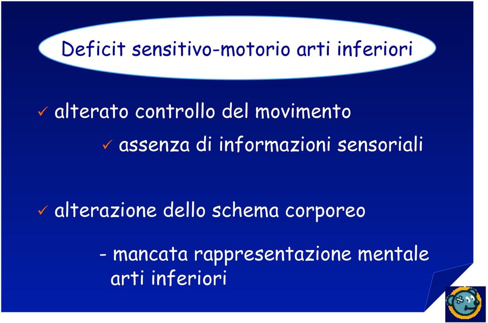 informazioni sensoriali alterazione dello