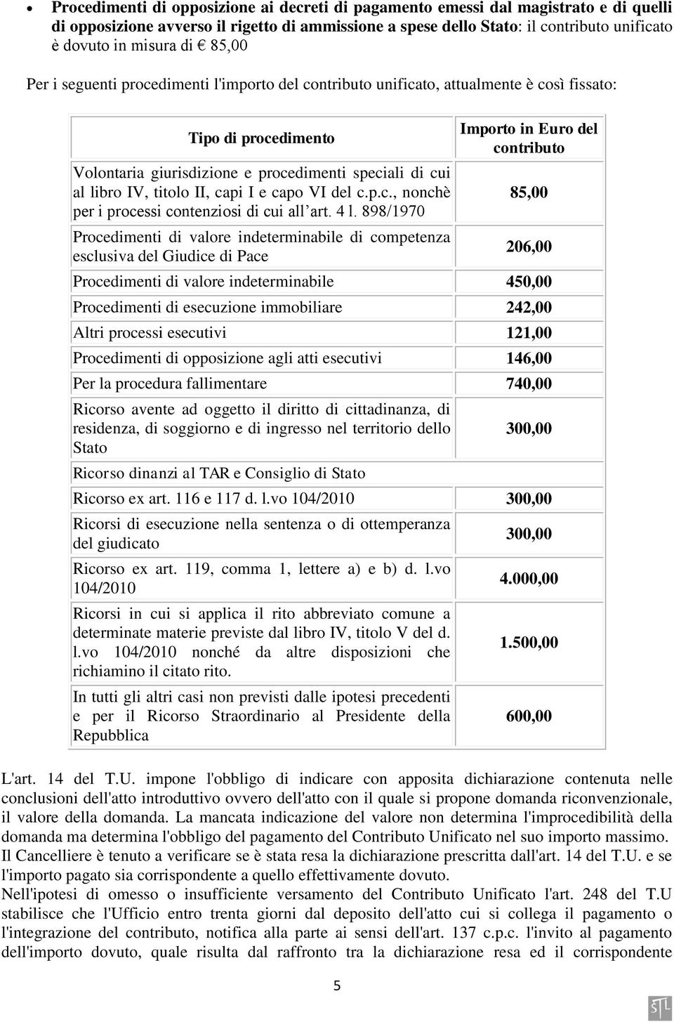 II, capi I e capo VI del c.p.c., nonchè per i processi contenziosi di cui all art. 4 l.