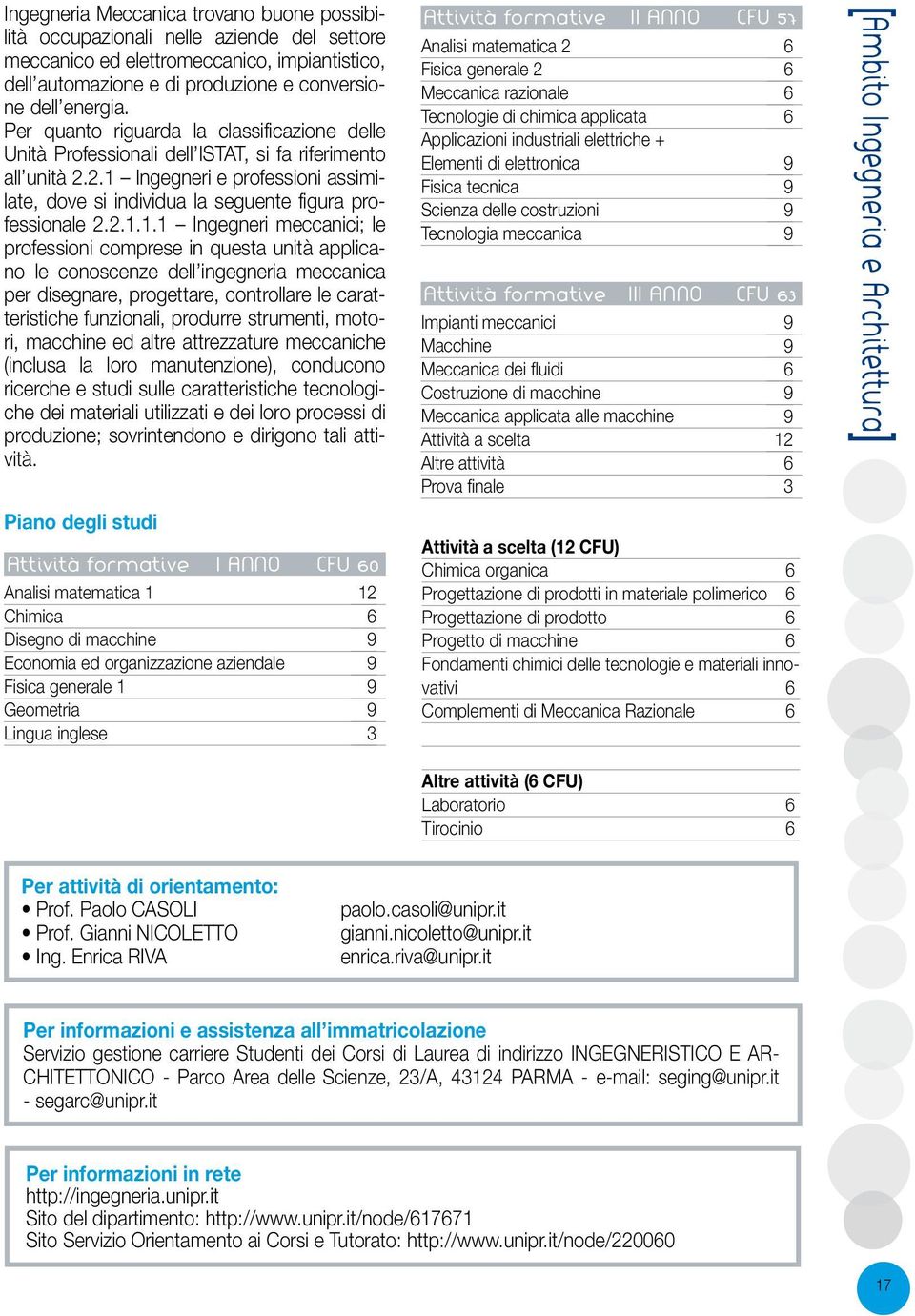 2.1.1.1 Ingegneri meccanici; le professioni comprese in questa unità applicano le conoscenze dell ingegneria meccanica per disegnare, progettare, controllare le caratteristiche funzionali, produrre