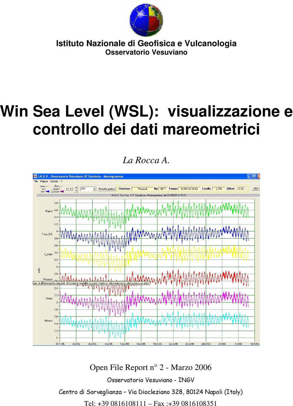 Open File Report n 2 - Marzo 2006 Osservatorio Vesuviano - INGV Centro di