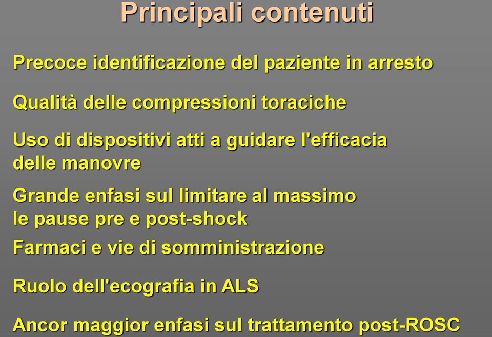 Grande enfasi sul limitare al massimo le pause pre e post-shock Farmaci e vie di