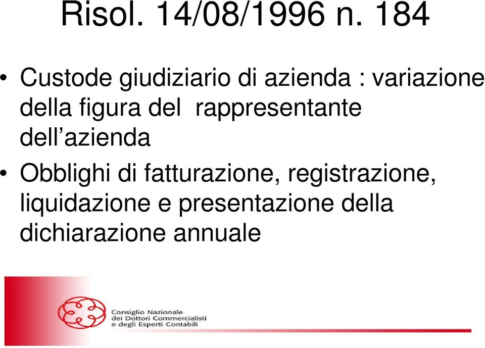 della figura del rappresentante dell azienda