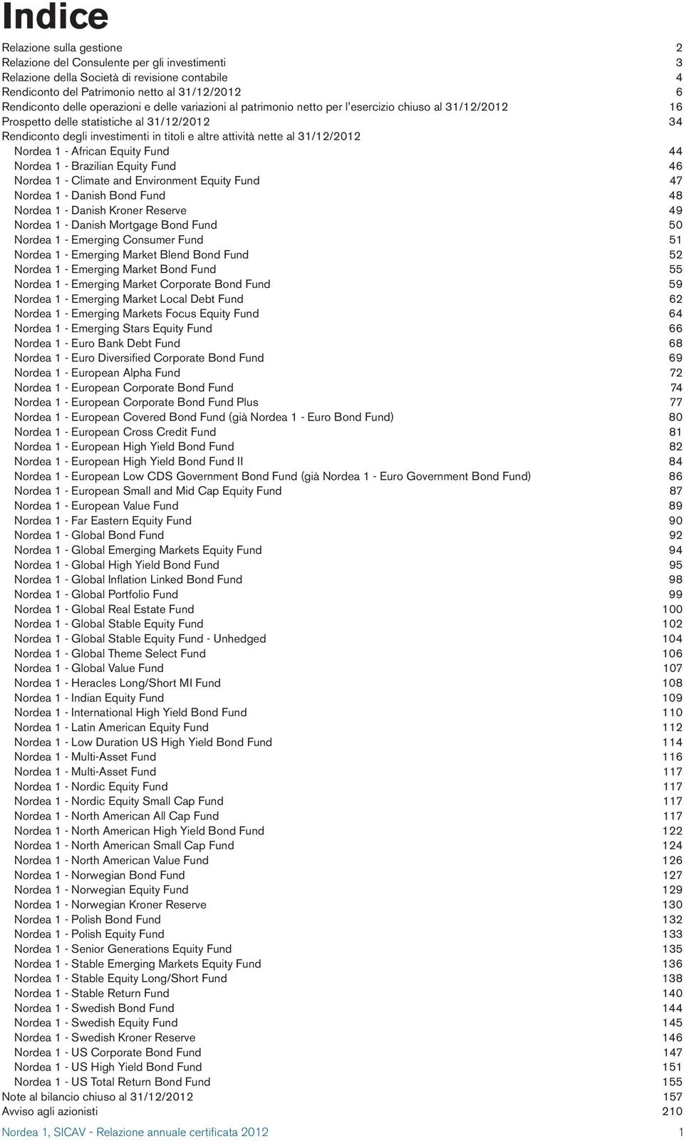 African Equity Fund 44 Brazilian Equity Fund 46 Climate and Environment Equity Fund 47 Danish Bond Fund 48 Danish Kroner Reserve 49 Danish Mortgage Bond Fund 50 Emerging Consumer Fund 51 Emerging