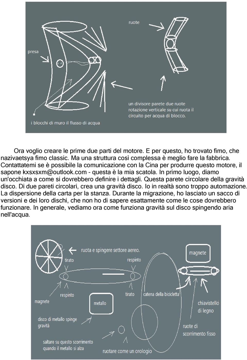 In primo luogo, diamo un'occhiata a come si dovrebbero definire i dettagli. Questa parete circolare della gravità disco. Di due pareti circolari, crea una gravità disco.