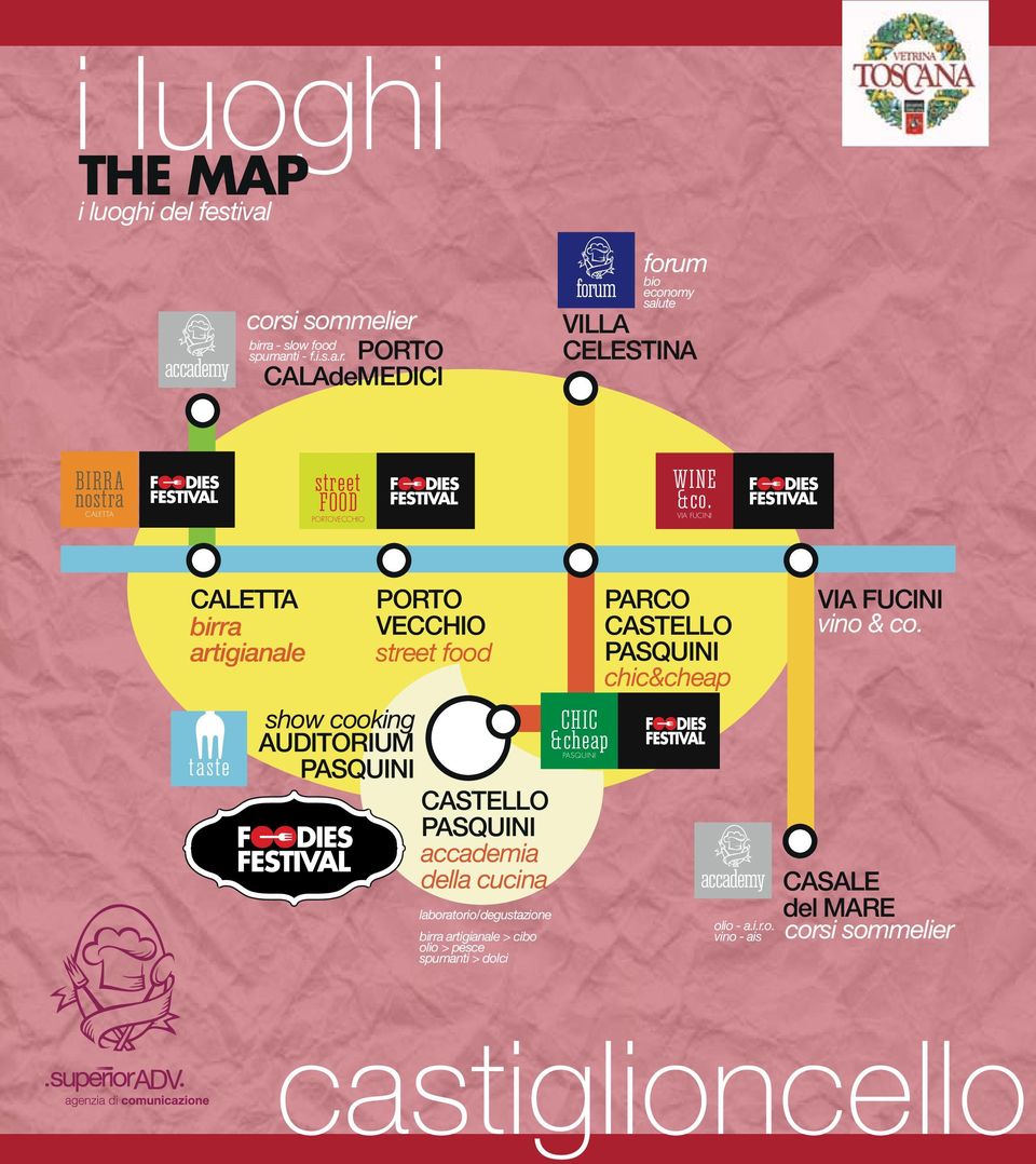 VIA FUCINI CALETTA birra artigianale taste PORTO VECCHIO street food show cooking CHIC AUDITORIUM &cheap CASTELLO accademia della cucina