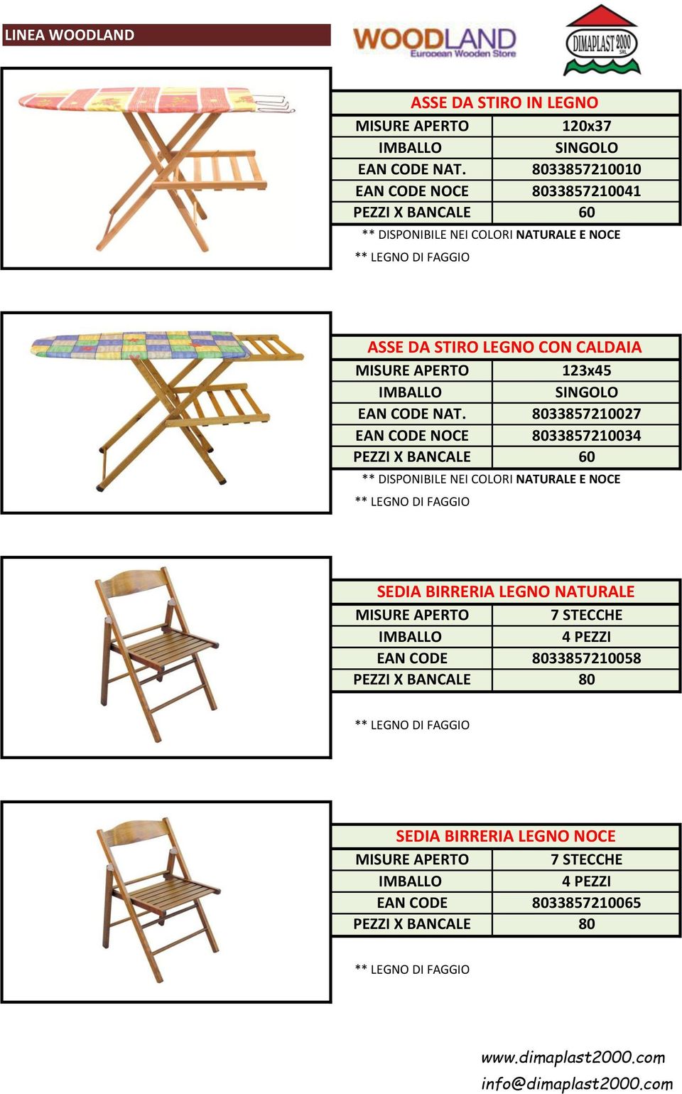 CON CALDAIA 123x45 EAN CODE NAT.