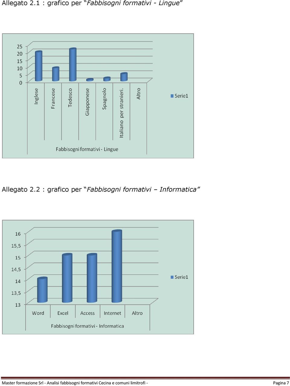 grafico per Fabbisogni formativi Informatica Master