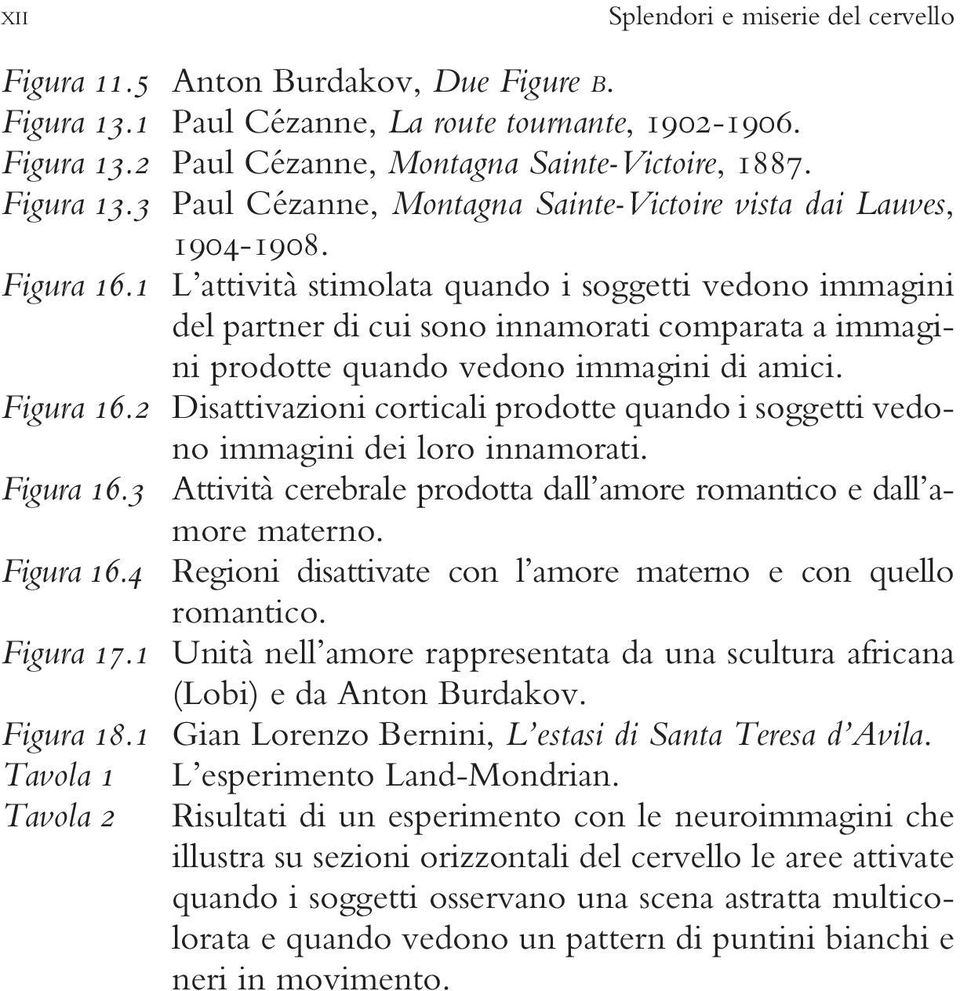 1 L attività stimolata quando i soggetti vedono immagini del partner di cui sono innamorati comparata a immagini prodotte quando vedono immagini di amici. Figura 16.