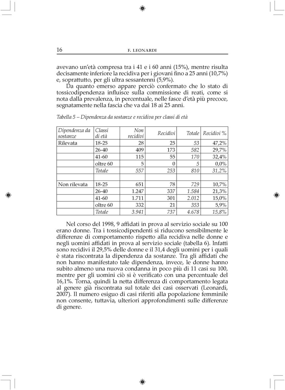 segnatamente nella fascia che va dai 18 ai 25 anni.