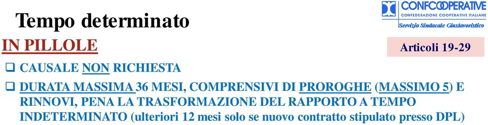 l rapporto applicabile come sanzione anche in caso di