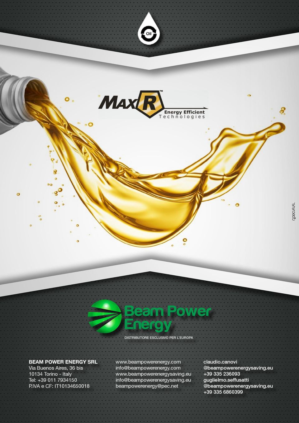 com www.beampowerenergysaving.eu info@beampowerenergysaving.eu beampowerenergy@pec.net claudio.