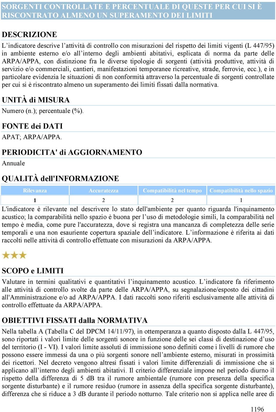 produttive, attività di servizio e/o commerciali, cantieri, manifestazioni temporanee ricreative, strade, ferrovie, ecc.